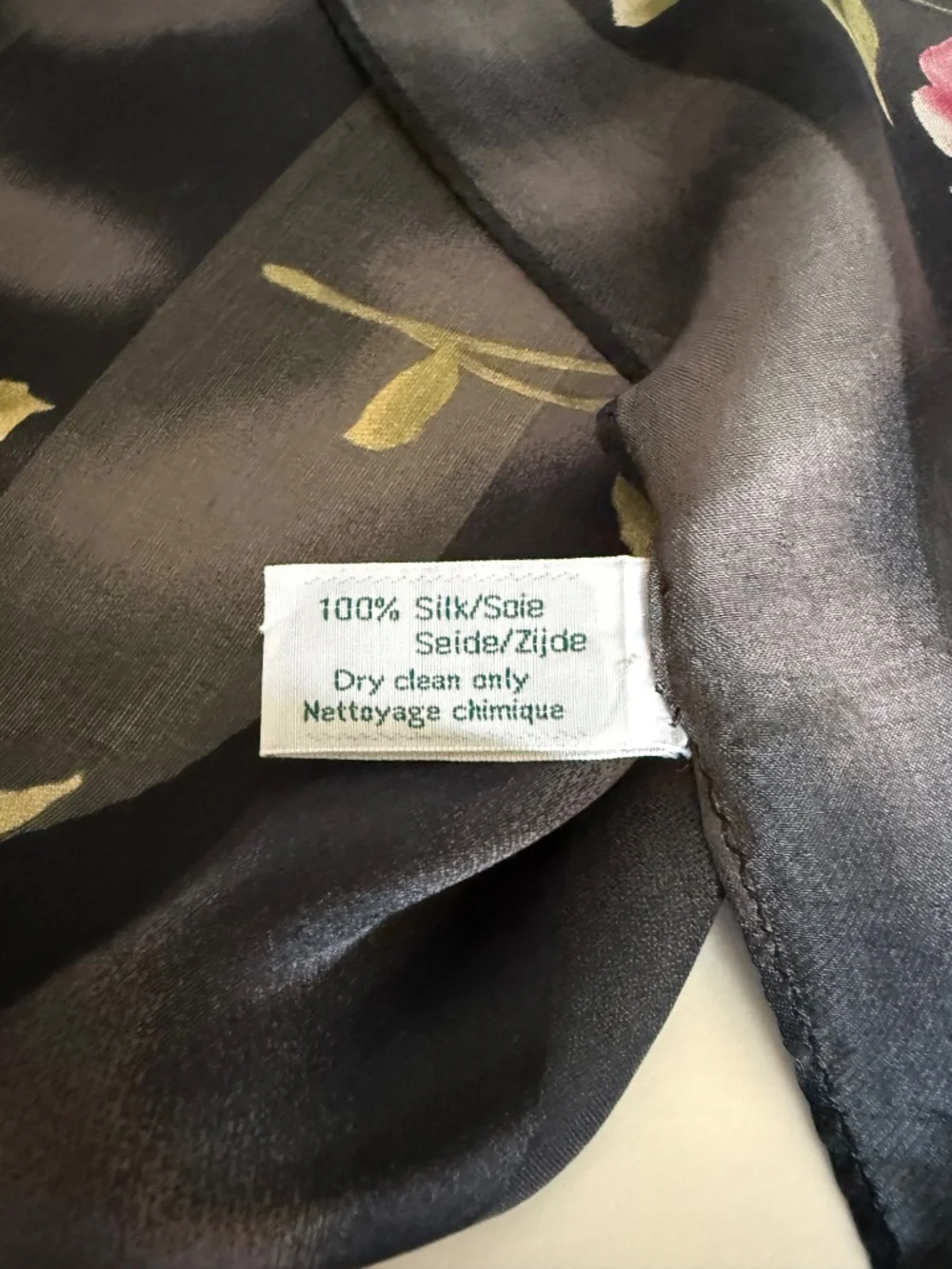 Beautiful Laura Ashley 100% Silk Scarf
